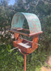 Sculptural Modern Bird Feeder #430 in Welded Steel, Stainless Steel and Copper