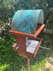 Sculptural Modern Bird Feeder #432 in Welded Steel, Stainless Steel and Copper