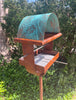 Sculptural Modern Bird Feeder #432 in Welded Steel, Stainless Steel and Copper