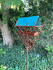 Sculptural Modern Bird Feeder #442 in Welded Steel, Stainless Steel and Copper