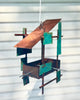Modern Bird Feeder #443 in Welded Steel, Stainless Steel and Copper