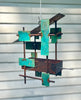 Modern Bird Feeder #443 in Welded Steel, Stainless Steel and Copper