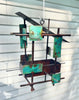 Modern Bird Feeder #444 in Welded Steel, Stainless Steel and Copper