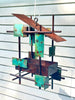 Modern Bird Feeder #444 in Welded Steel, Stainless Steel and Copper