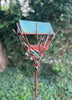 Sculptural Modern Bird Feeder #445 in Welded Steel, Stainless Steel and Copper
