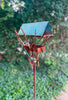 Sculptural Modern Bird Feeder #445 in Welded Steel, Stainless Steel and Copper