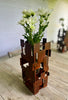 Abstract Modern Steel Vase #1 - with rust patina