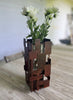 Abstract Modern Steel Vase #1 - with rust patina