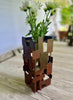 Abstract Modern Steel Vase #1 - with rust patina
