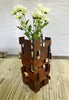 Abstract Modern Steel Vase #2 - with rust patina