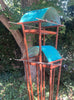 Sculptural Modern Bird Feeder #446 in Welded Steel, Stainless Steel and Copper