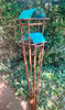 Sculptural Modern Bird Feeder #446 in Welded Steel, Stainless Steel and Copper