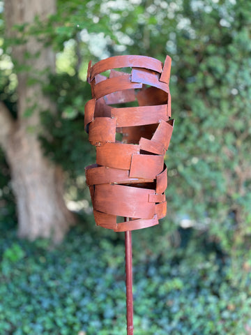 'Spin' Modern Bird Feeder #1 in  Welded Steel