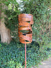 'Spin' Modern Bird Feeder #2 in  Welded Steel