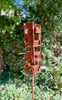 Pop Modern Bird Feeder #1 in Welded Steel with Natural Patina