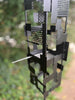 Pop Modern Bird Feeder #3 in Welded Steel with Matte Black Enamel finish