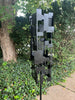 Pop Modern Bird Feeder #3 in Welded Steel with Matte Black Enamel finish