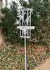 Blossom Modern Bird Feeder #1 in Welded Steel in White Spray Enamel