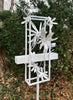 Blossom Modern Bird Feeder #1 in Welded Steel in White Spray Enamel
