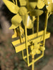 Blossom Modern Bird Feeder #2 in Welded Steel in Lemon Yellow Spray Enamel