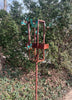 Blossom Modern Bird Feeder #7 in Welded Steel and Copper with patina finish
