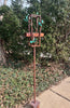 Blossom Modern Bird Feeder #7 in Welded Steel and Copper with patina finish