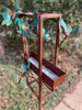 Blossom Modern Bird Feeder #7 in Welded Steel and Copper with patina finish