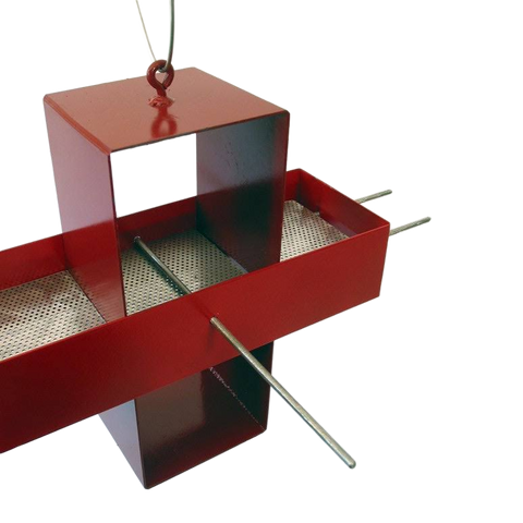 Plus Modern Bird Feeder / Colonial Red and Apple Red