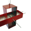Plus Modern Bird Feeder / Colonial Red and Apple Red