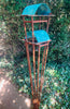 Sculptural Modern Bird Feeder #446 in Welded Steel, Stainless Steel and Copper