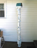 Bird Feeder Modern Build series bird feeder No. 18 in welded steel with White enamel finish and Patina Copper Roof