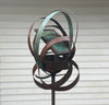 Abstract Modern Bird Feeder in Welded Steel, Copper, Stainless Steel - #401 -Freestanding unique modern bird feeder