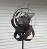 Abstract Modern Bird Feeder in Welded Steel, Copper, Stainless Steel - #401 -Freestanding unique modern bird feeder