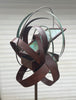 Abstract Modern Bird Feeder in Welded Steel, Copper, Stainless Steel - #401 -Freestanding unique modern bird feeder