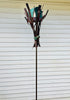 Abstract Modern Bird Feeder in Welded Steel, Copper, Stainless Steel - #404 -Freestanding unique modern bird feeder