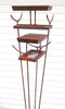 Pagoda Bird Feeder - Asian style modern Birdfeeder - Large freestanding sculptural bird feeder