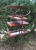 Pagoda Bird Feeder - Asian style modern Birdfeeder - Large freestanding sculptural bird feeder