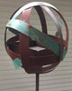 Bird feeder Steel & Copper Garden Sphere Bird Feeder No. 356 - Freestanding unique modern birdfeeder