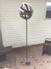 Bird feeder Steel & Copper Garden Sphere Bird Feeder No. 356 - Freestanding unique modern birdfeeder
