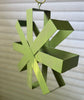 Asterisk Modern Bird Feeder in Eden Green