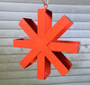 Asterisk Modern Bird Feeder Orange