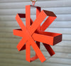 Asterisk Modern Bird Feeder Orange