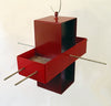 Plus Modern Bird Feeder / Colonial Red and Apple Red