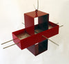 Plus Modern Bird Feeder / Colonial Red and Apple Red