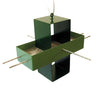 Plus Modern Bird Feeder / Hunter Green and Moss Green