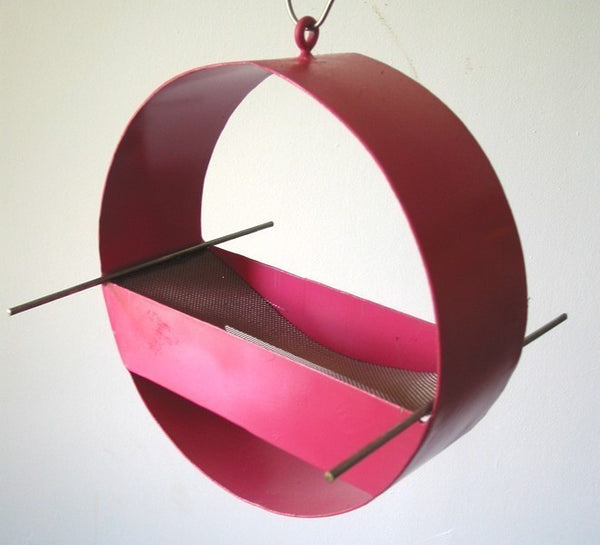 Charm Modern Bird Feeder / Berry Pink