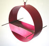 Charm Modern Bird Feeder / Berry Pink