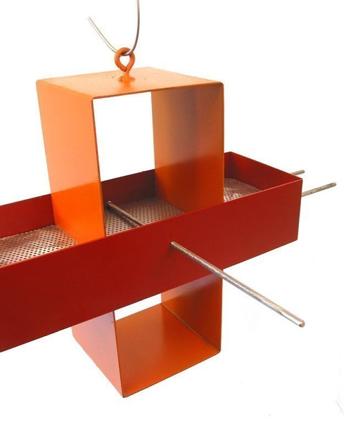 Plus Modern Bird Feeder / Pumpkin Orange and Paprika