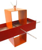 Plus Modern Bird Feeder / Pumpkin Orange and Paprika