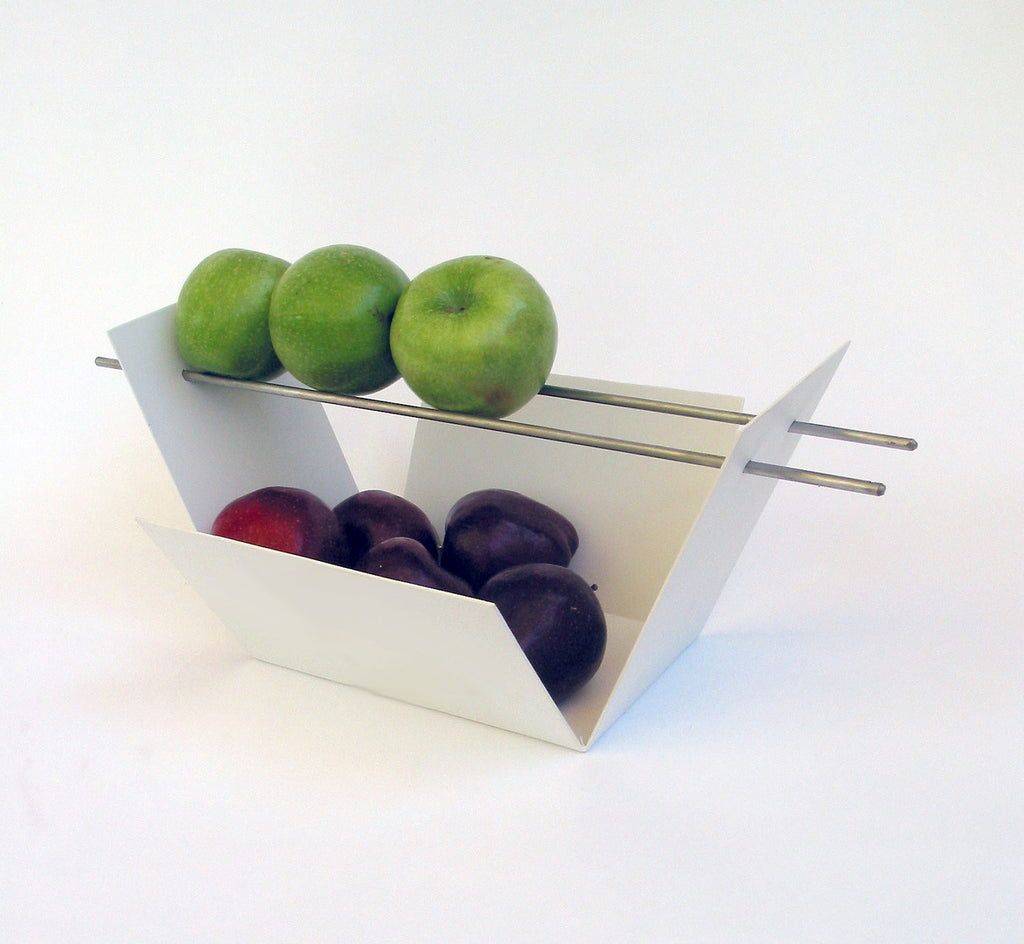 Modern Fruit Bowl / White